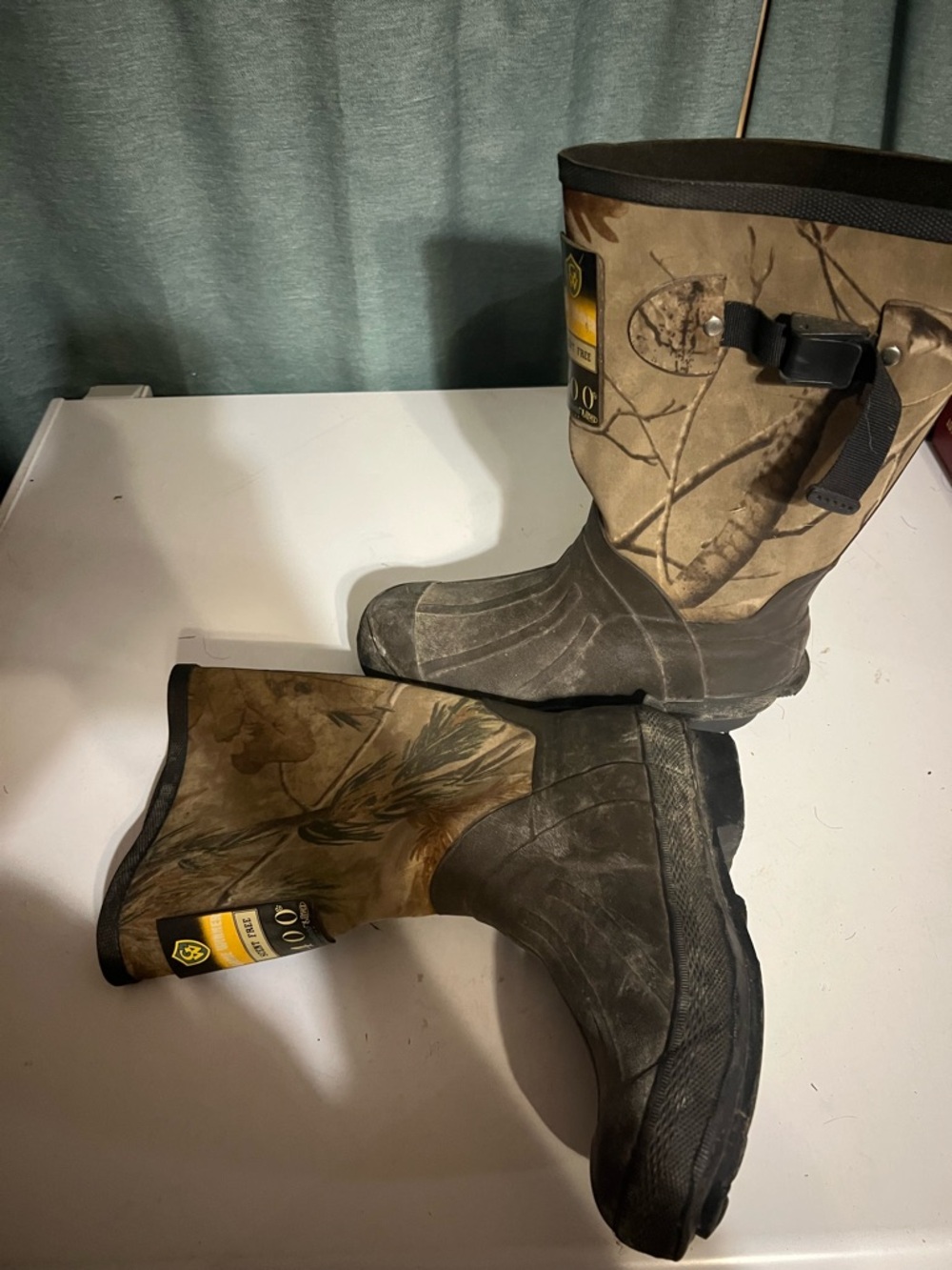 Muck Boot Waterproof Game Winner Camo Rubber Boots - Brown/Black